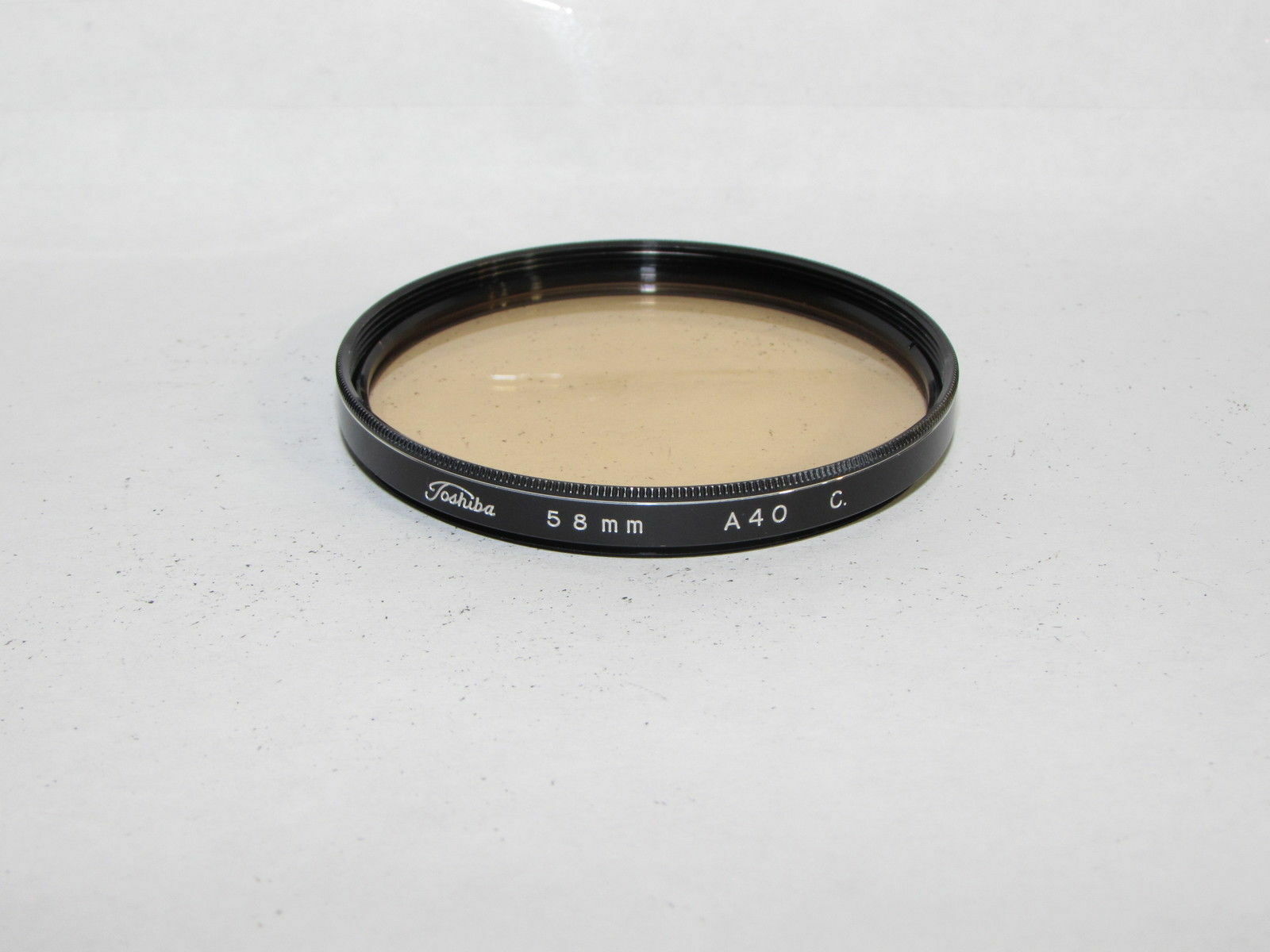 

58mm A40 NEW WARMING FILTER TOSHIBA MADE IN JAPAN BLACK RIM On Sale 4 95