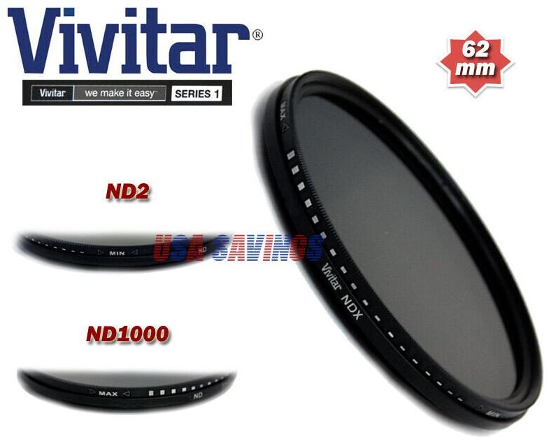 

62MM VIVITAR FILTER NEUTRAL DENSITY ND2-ND1000