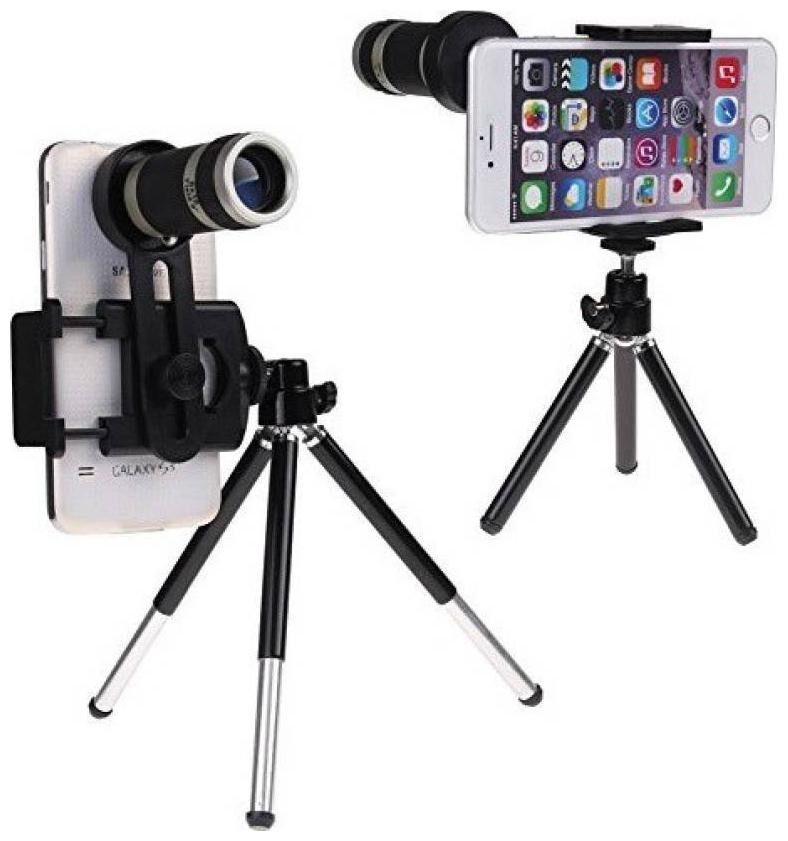 

8X Optical Zoom Telescope t-113Mobile Camera Lens Kit with Tripod Adjustable Holder