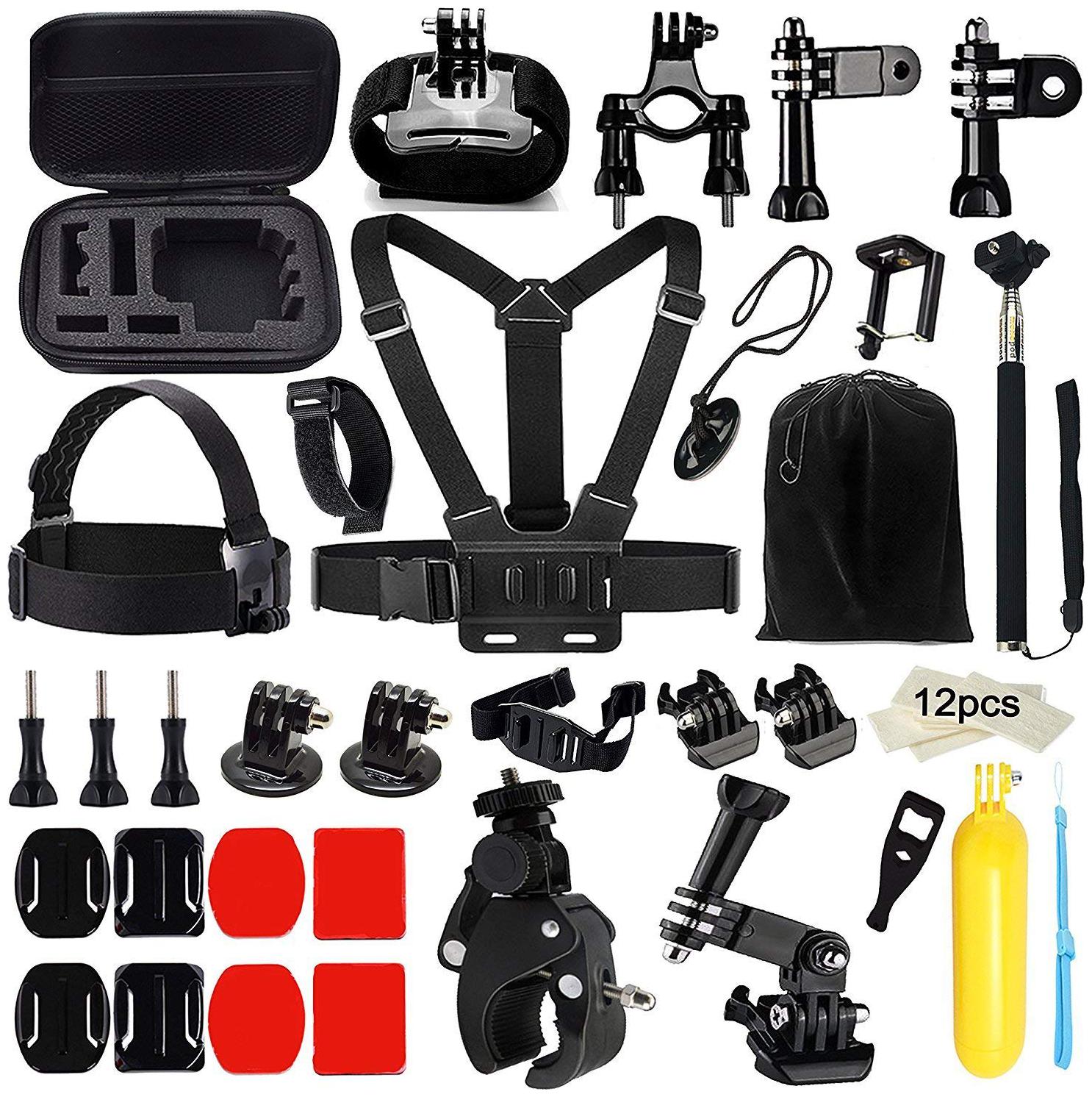 Action Pro 43 in 1 Action Camera Accessories Bundle Kit for Gopro Hero by Action Pro