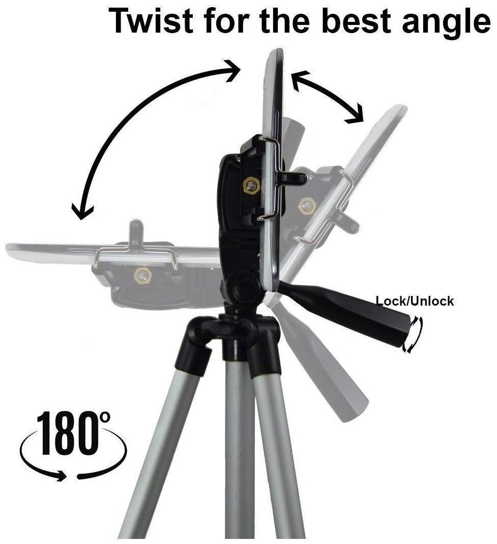 

ACCESORIES LEGACY 3110 40 2 inch Portable Camera Tripod with 3Dimensional Head Quick Release Plate for Canon Nikon Sony Cameras Vivo Oppo Samsung Redmi Realme Iphone Camcorders