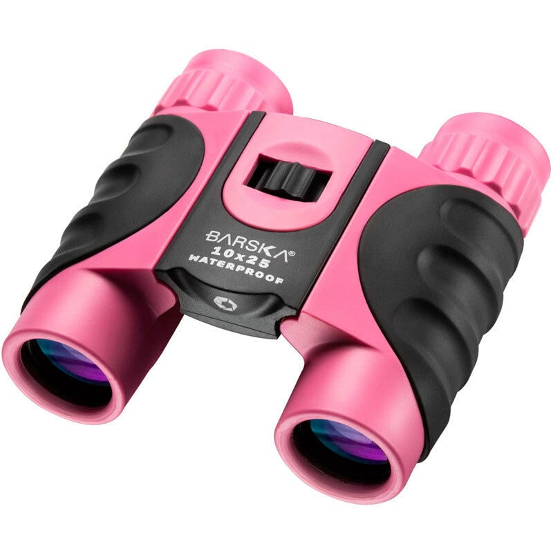 

Barska 10x25 Pink Colorado WP Binoculars w Carry Case Neck Strap AB12418