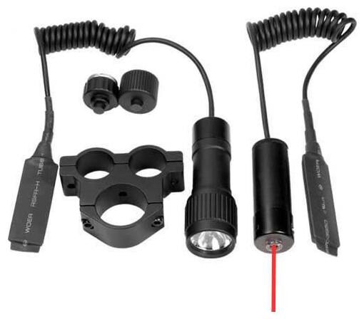 

Barska Tactical Red Dot Laser Sight w Flashlight Mount For Scope AU11005