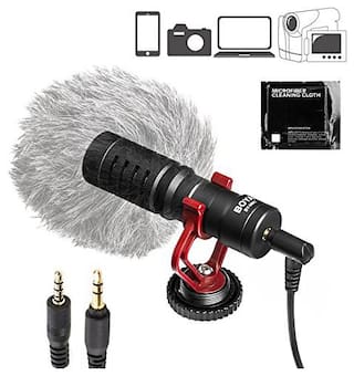 Buy Boya By Mm1 Universal Cardiod Shotgun Microphone Mini Mic For Iphone 8 8 Plus 7 7 Plus 6 6s Xiaomi Smartphone Mac Tablet Canon Nikon Dslr Camera Camcorder Online At Low Prices