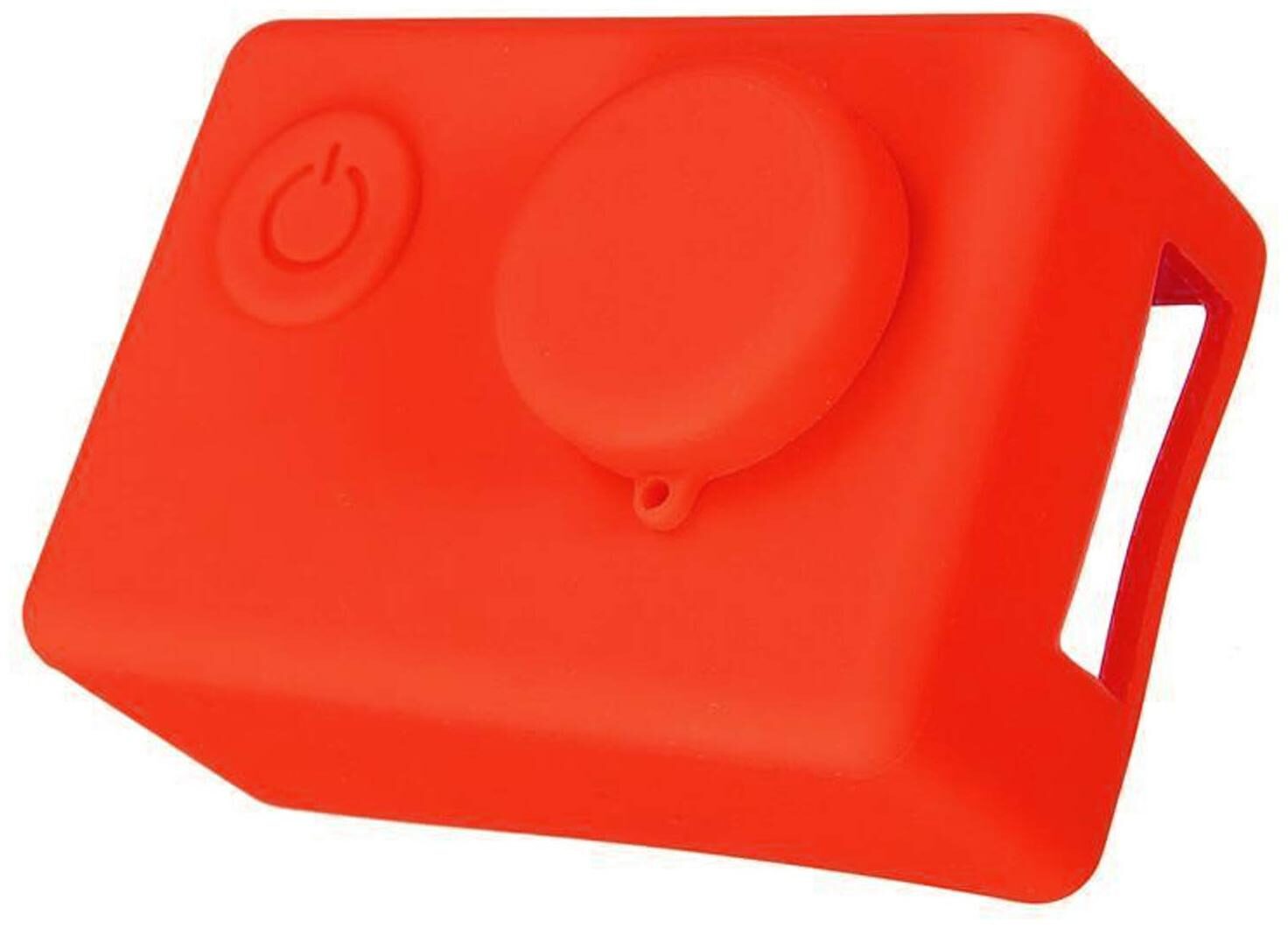

Brain Freezer Soft Skin Silicone Camera Case Housing with Protective Lens Cover Cap for SJcam SJ4000 WiFi (Red)