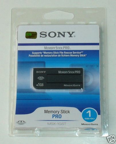 

BRAND NEW SONY 1GB Memory Stick MSX-1GST PRO SEALED PACK