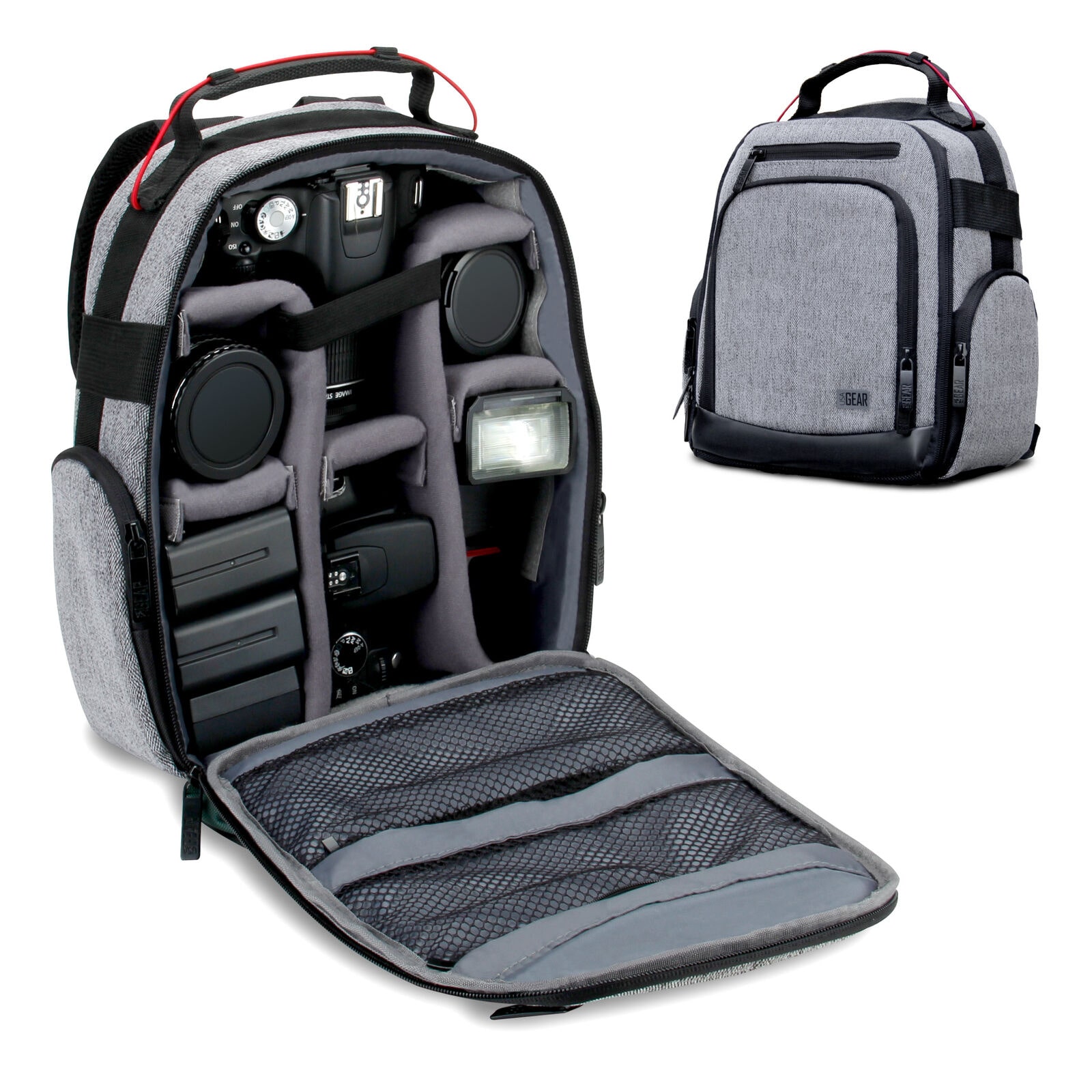 

Camera Backpack with Customizable Interior Storage and Weather Resistant Bottom
