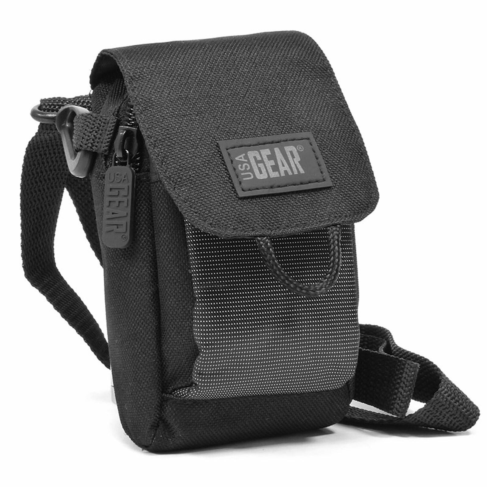 

Camera Bag with Accessory Pocket Shoulder Strap Belt Loop Cleaning Brush