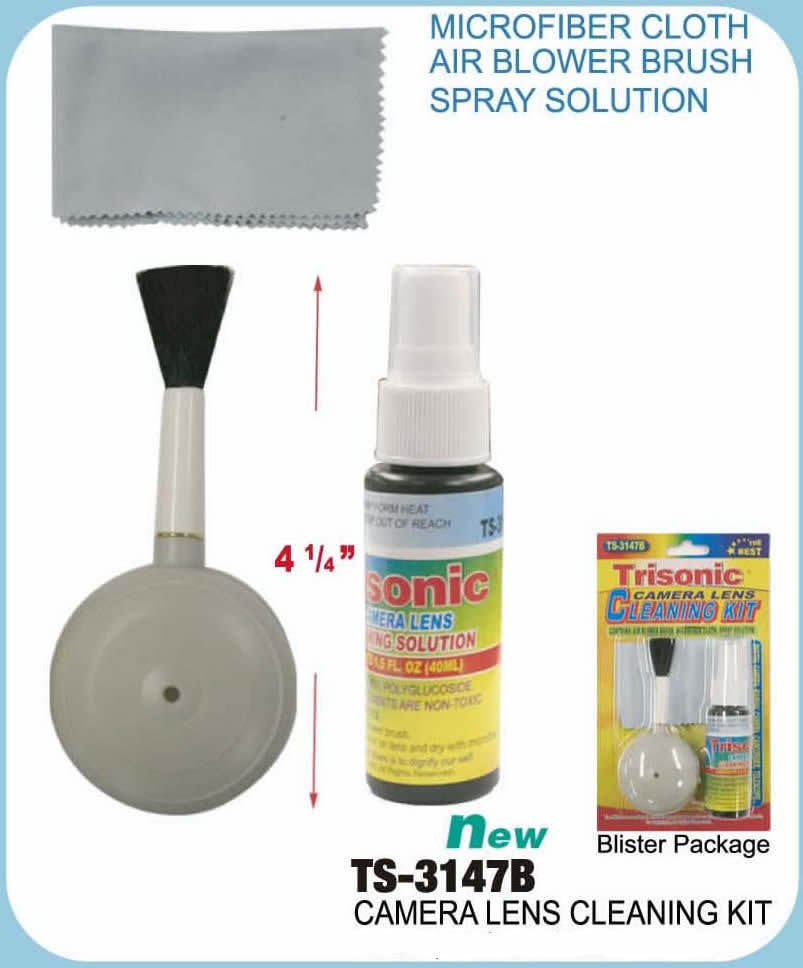 

Camera Lens Cleaner Kit LCD Cleaning Spray Microfiber Cloth Air Blower Brush Set
