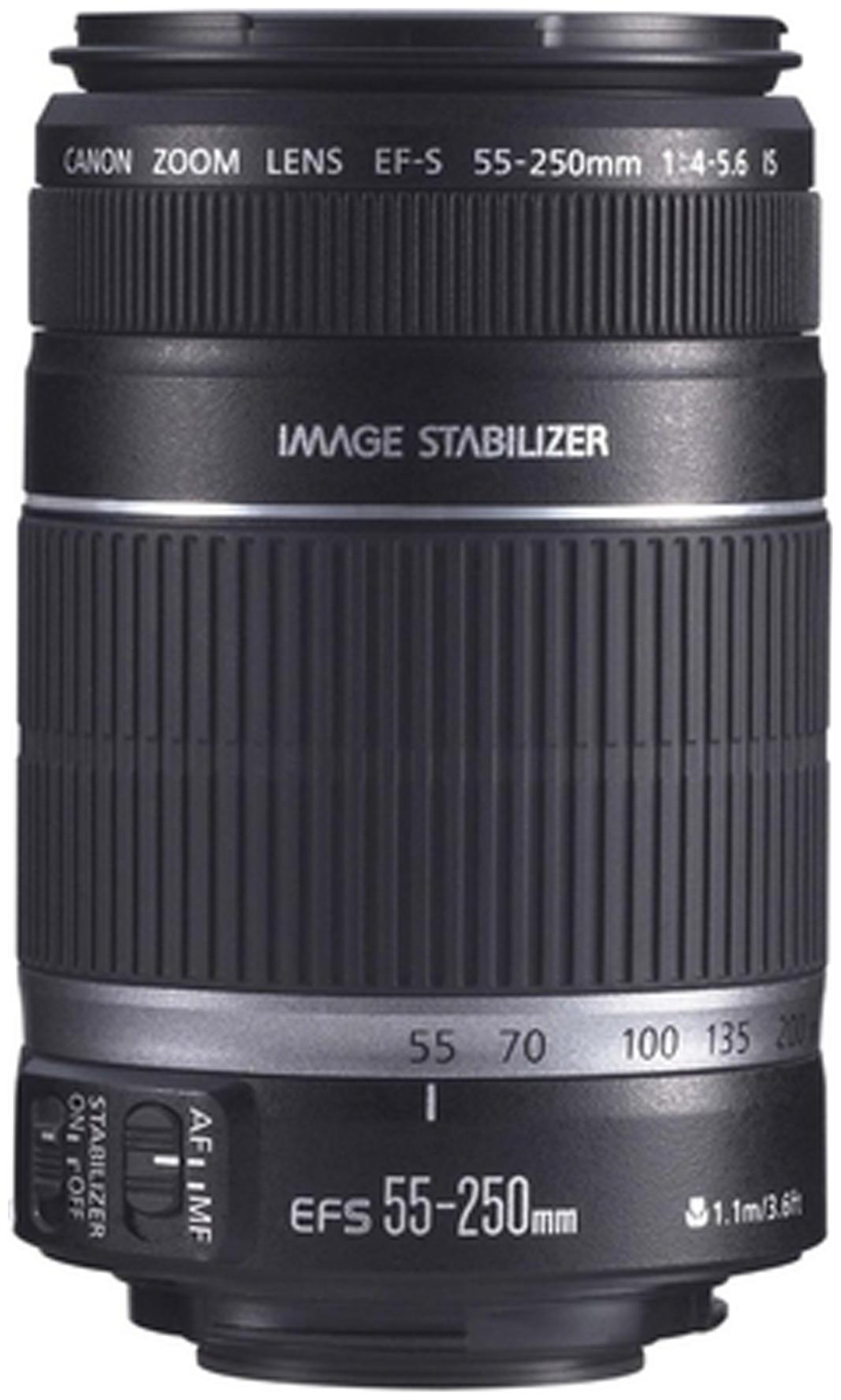 

Canon EF-S 55 - 250 mm F 4-5 6 IS II Lens (Black)