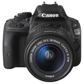 Canon EOS 100D (With 18-55 mm Lens) 18 MP DSLR Camera (Black)
