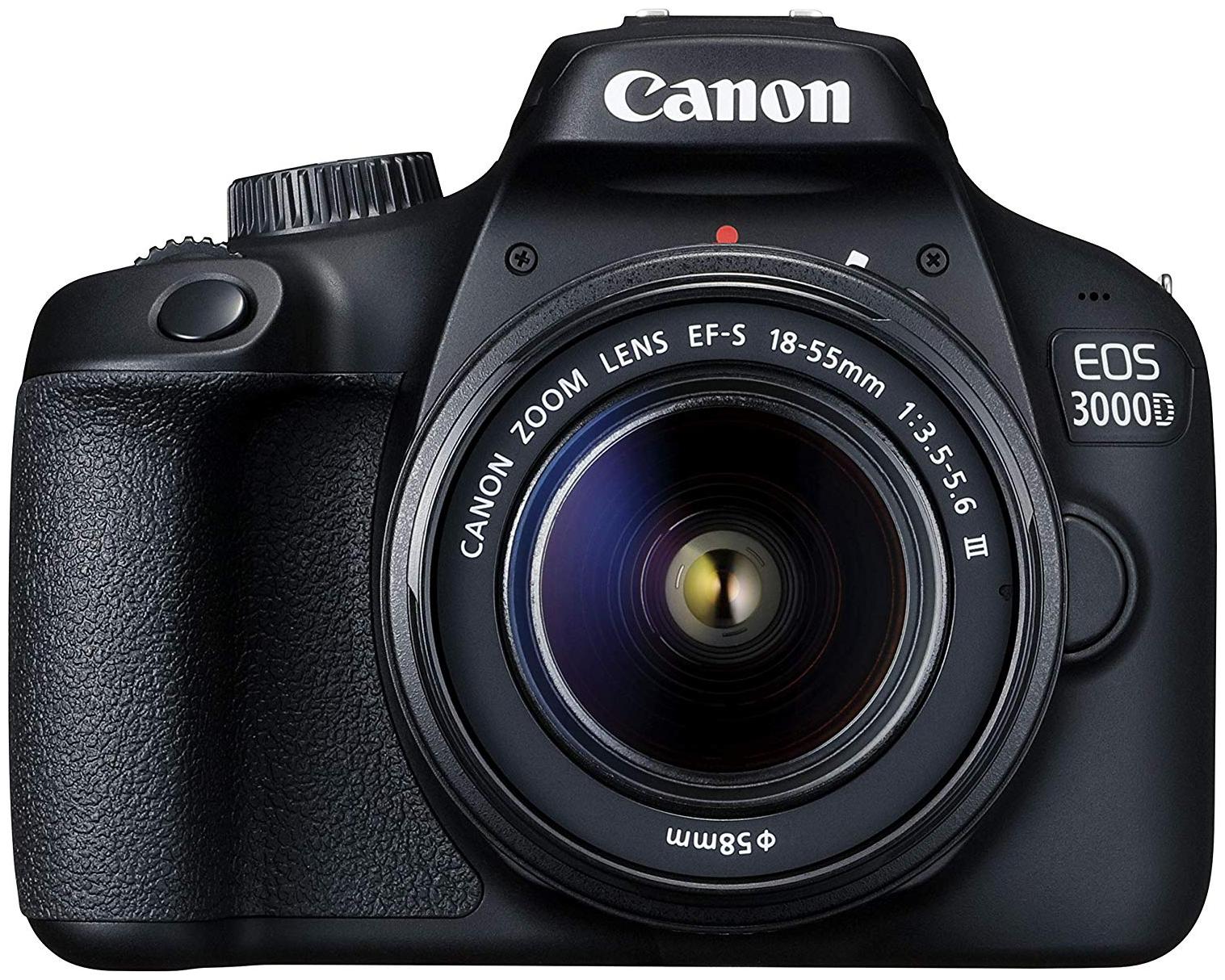 

Canon EOS 3000D Kit (EF S18-55 IS II) 18 MP DSLR Camera (Black)