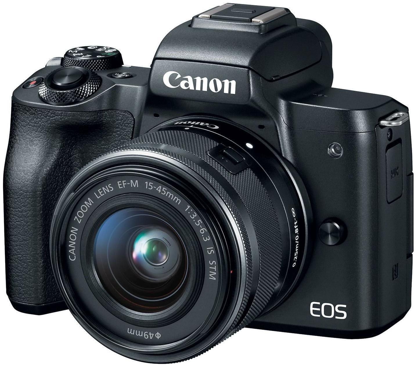 

Canon EOS M50 Kit (EF-M15-45 IS STM) 24 1MP Mirrorless Camera (Black) 16GB Card Carry Case