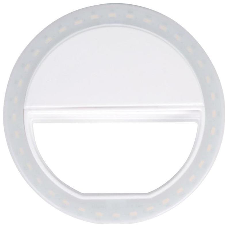 

Crystal Digital Soft White Color Selfie Ring Light with 3 Modes and 36 LED for MobilePhone Laptop Camera Photography Video Photo Shoot Flash