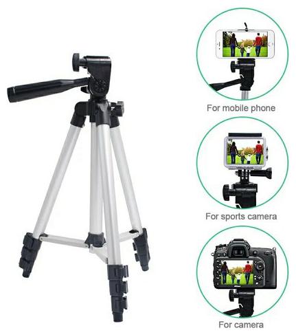 

Crystal Digital Portable Fold-able 3110 Tripod Stand for Mobile Phones and DSLR Digital Cameras