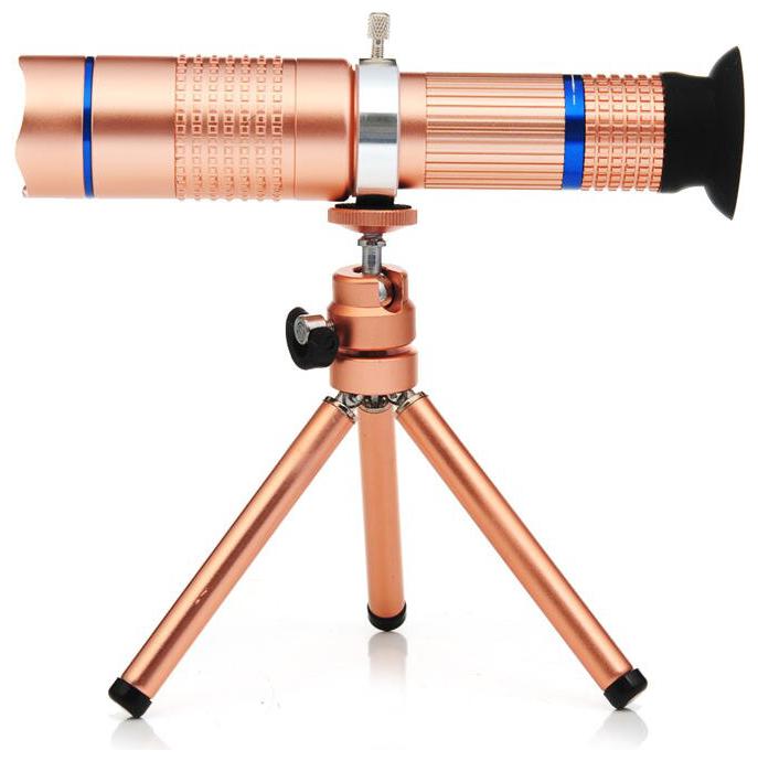 

Crystal Digital 20X Zooming Telescope Lens with Tripod Adjustable Holder for Mobile Camera - Supports All Smartphones (Android iOS Devices)