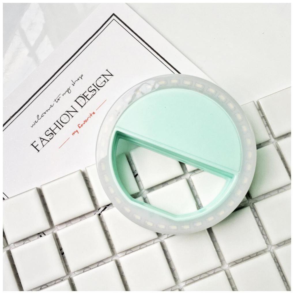 

Crystal Digital Portable Selfie Beauty 3 Modes Circle Selfie Ring Light LED Selfie Light for iPhone Android iPad Series