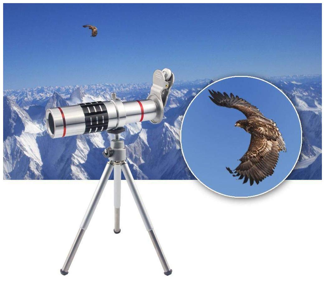 

Crystal Digital 18X lens Mini Tripod With Flexible Legs Universal Mobile Camera Lens With Tripod Holder Compatible With Samsung Galaxy S9