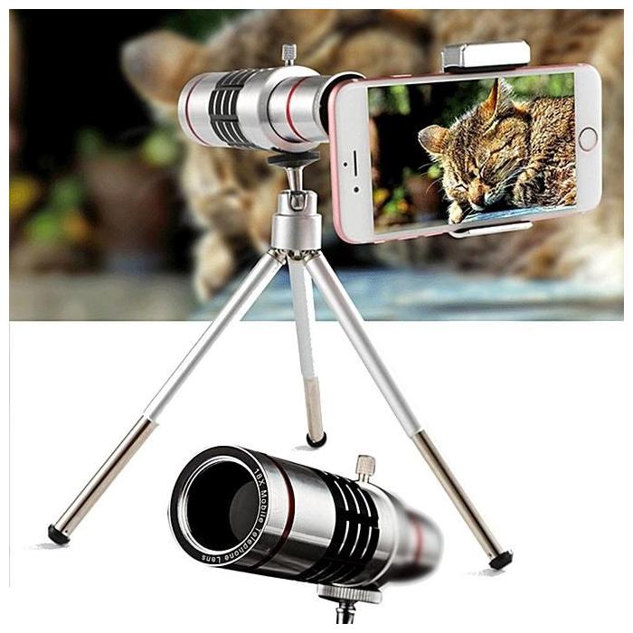 

Crystal Digital 18X lens Mini Tripod With Flexible Legs Universal Mobile Camera Lens With Tripod Holder Compatible With Samsung Galaxy J8