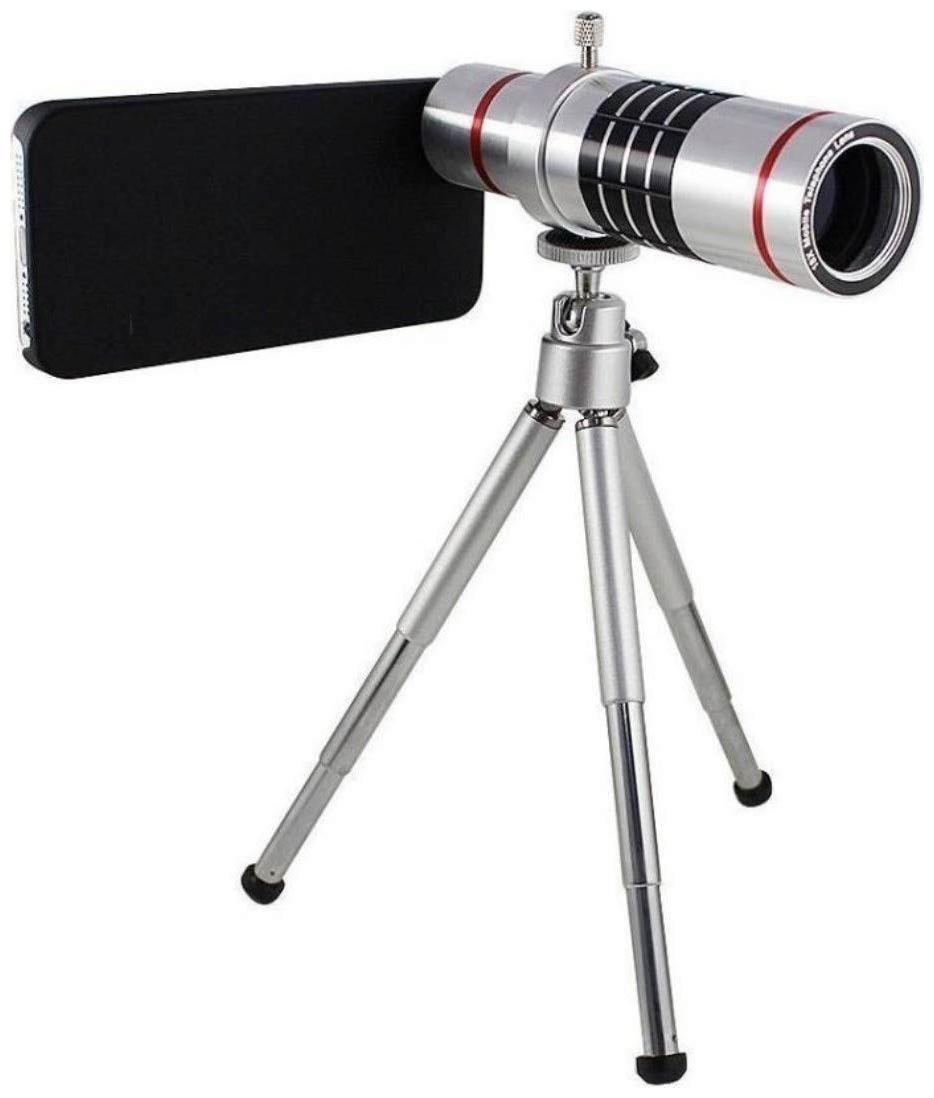 

Crystal Digital 18X Extra Zoomer Optical Zoom Lens Telescope Mobile Camera Lens with Tripod Phone Holder for Android iOS Phones