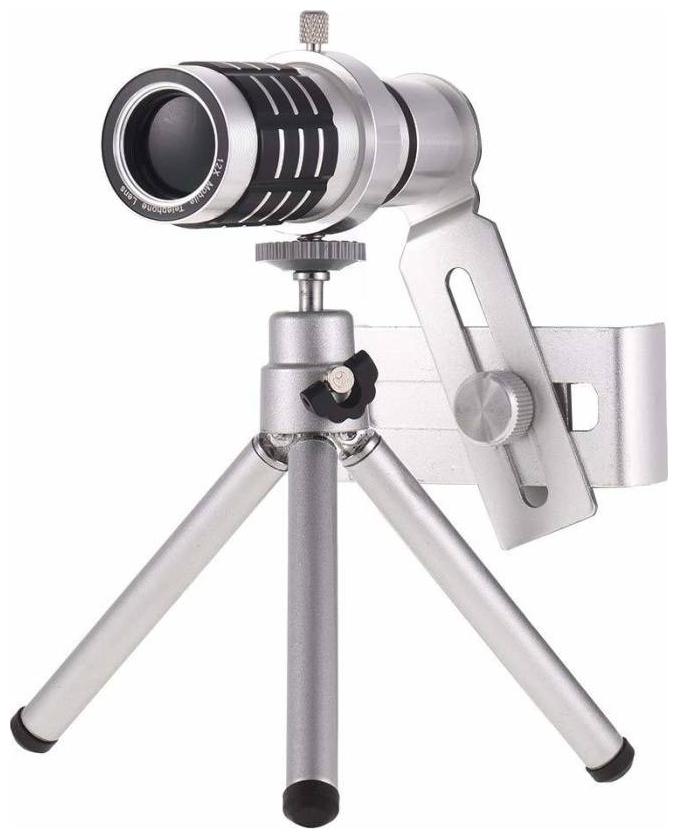 

Crystal Digital 12x lens Mini Tripod With Flexible Legs Universal Mobile Camera Lens With Tripod Holder Compatible With Samsung Galaxy S9