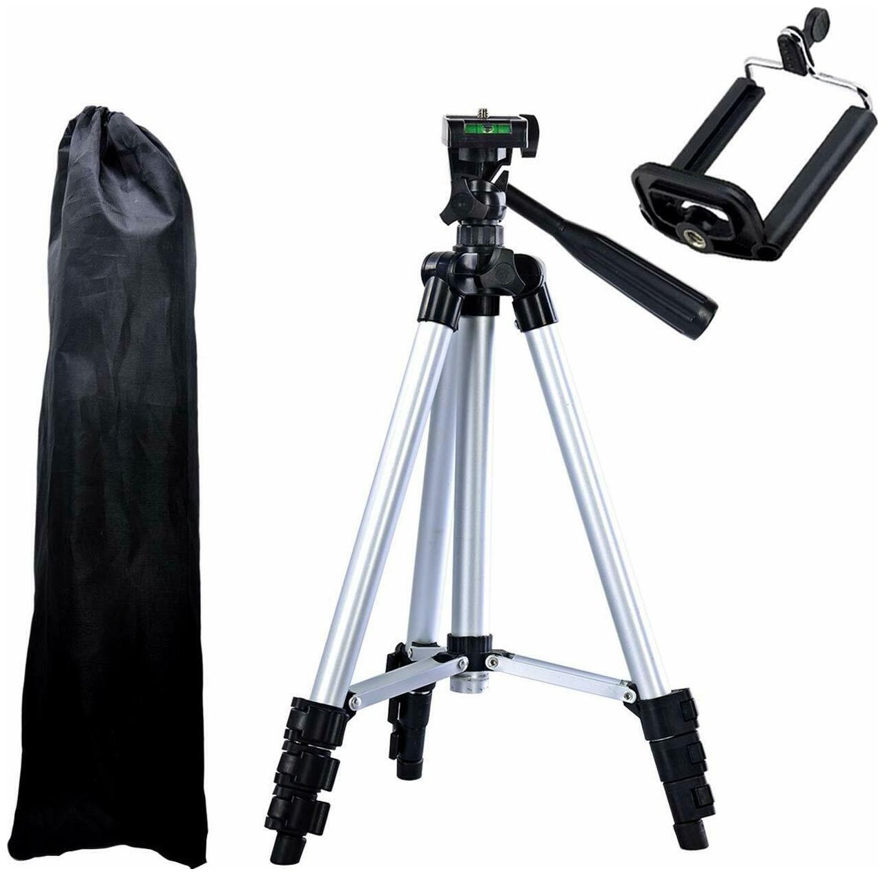 

Crystal Digital Tripod 3110 Portable Travel Lightweight Aluminum Tripod Compatible Samsung Galaxy J7 Mobile Phone with Nylon Carry Case