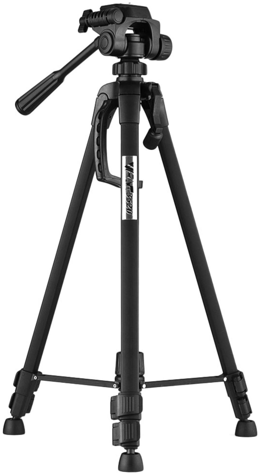 

CHG 3120 Foldable Camera Tripod with Mobile Clip Holder Bracket (Black)