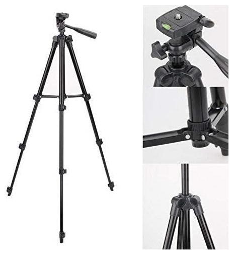 

TSV 3120 Portable and Foldable Camera - Tripod with Mobile Clip Holder Bracket for Video Shooting TIKTOK Shooting