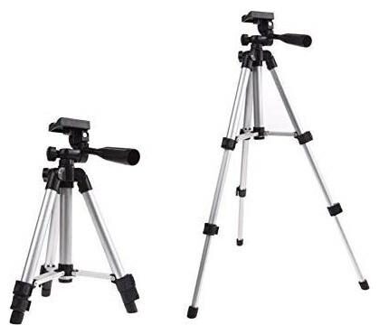 

TSV 3110 Foldable Camera Tripod with Mobile Clip Holder Bracket For All smartphones IOS devices
