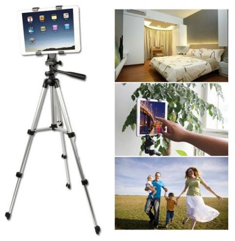 

TSV 3110 Tripod Stand for Phone Lens Telescope Camera (Silver)