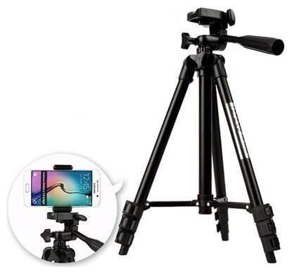 

TSV 3120 Foldable Camera Tripod with Mobile Clip Holder Bracket For iPhone 6 6S 7 8x