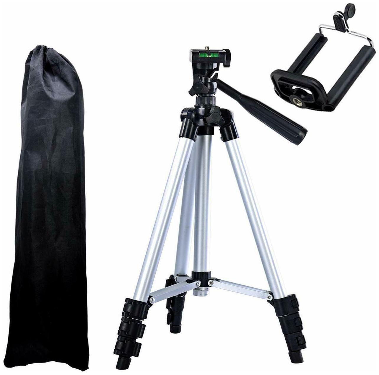 

TSV Tripod 3110 Portable Travel Lightweight Aluminum Tripod Compatible Samsung Galaxy J7 Mobile Phone with Nylon Carry Case