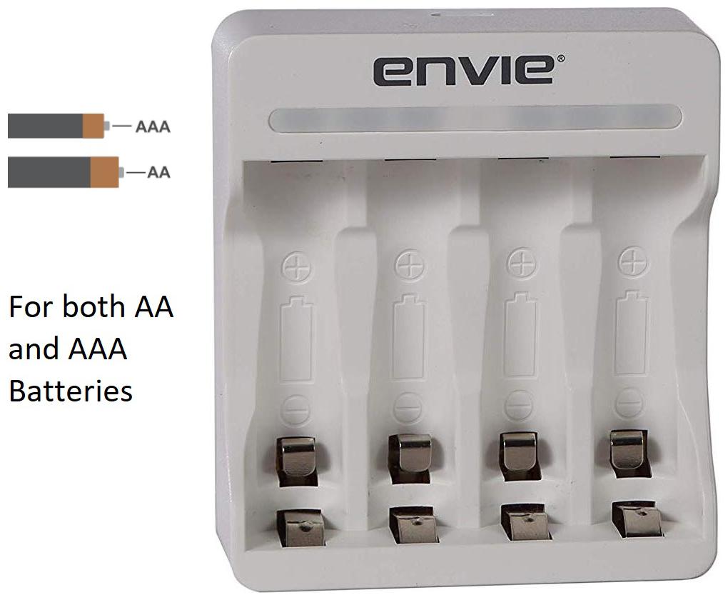 

ENVIE Rio ECR-22 Charger for AA AAA Rechargeable Batteries