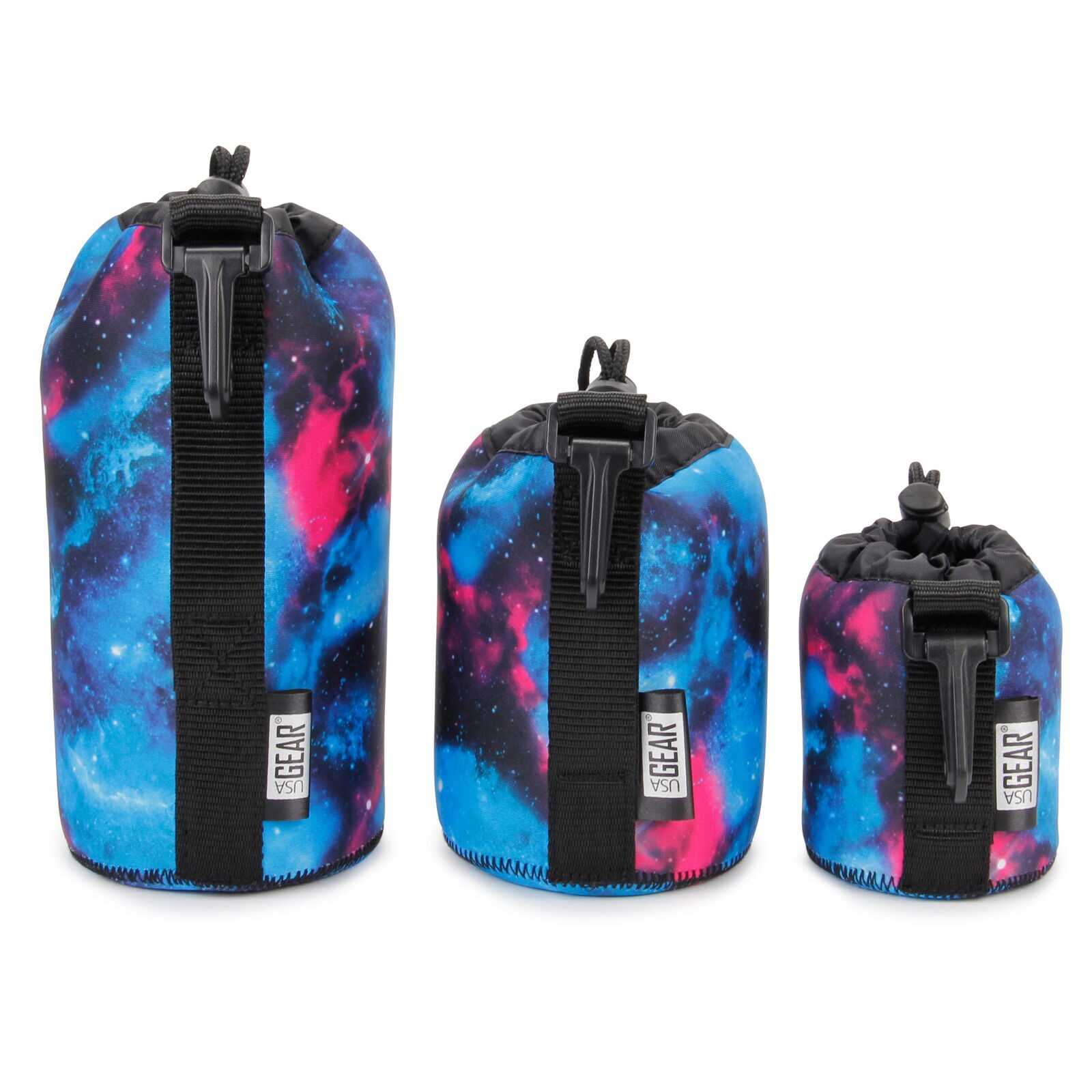 

FlexARMOR 3-Pack Protective Neoprene Lens Pouch Cases in Small Medium and Large