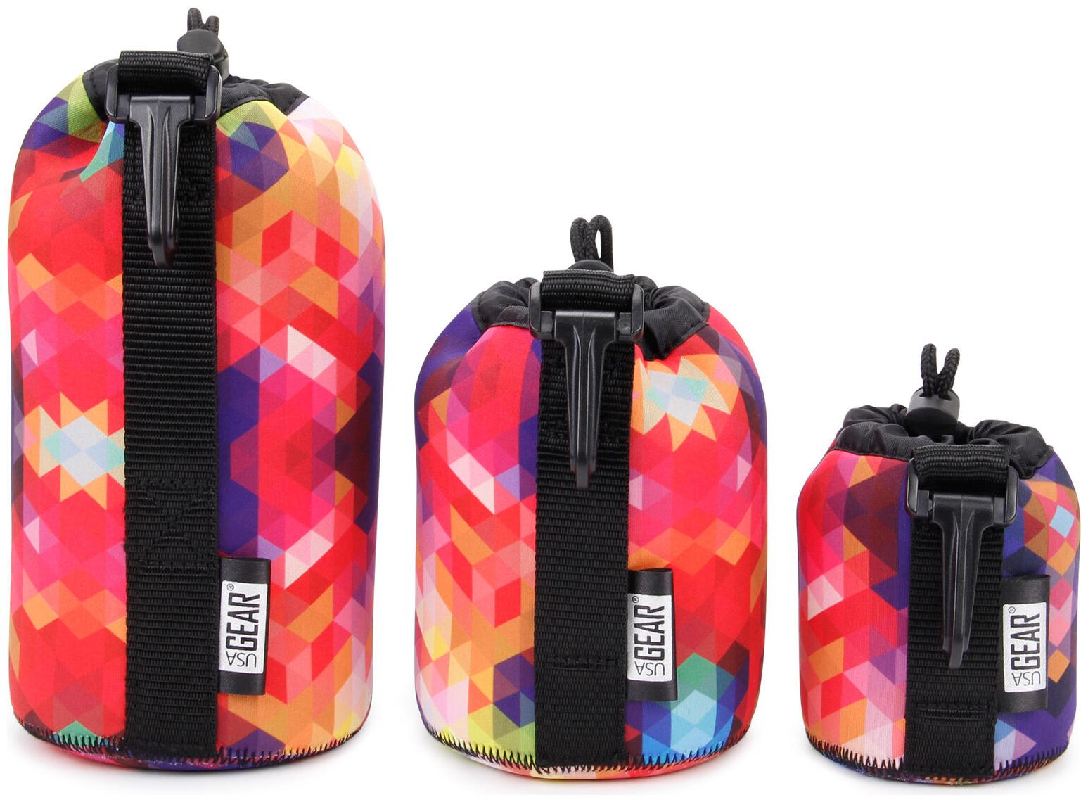 

FlexARMOR 3-Pack Protective Neoprene Lens Pouch Cases in Small Medium and Large