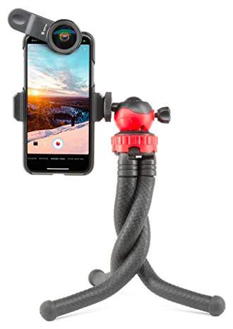 

Flexible Octopus Style Tripod with Universal Mobile Monopod Mount Adapter Long Screw Mobile Holder