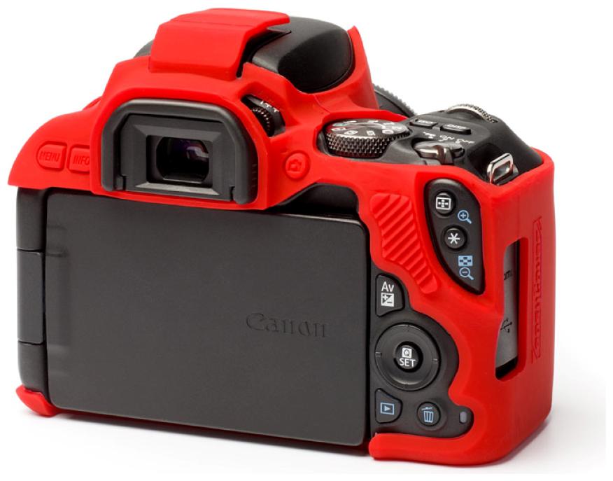 

FND Camera case for Canon EOS 250D RED with 9H Premium Tempered Glass