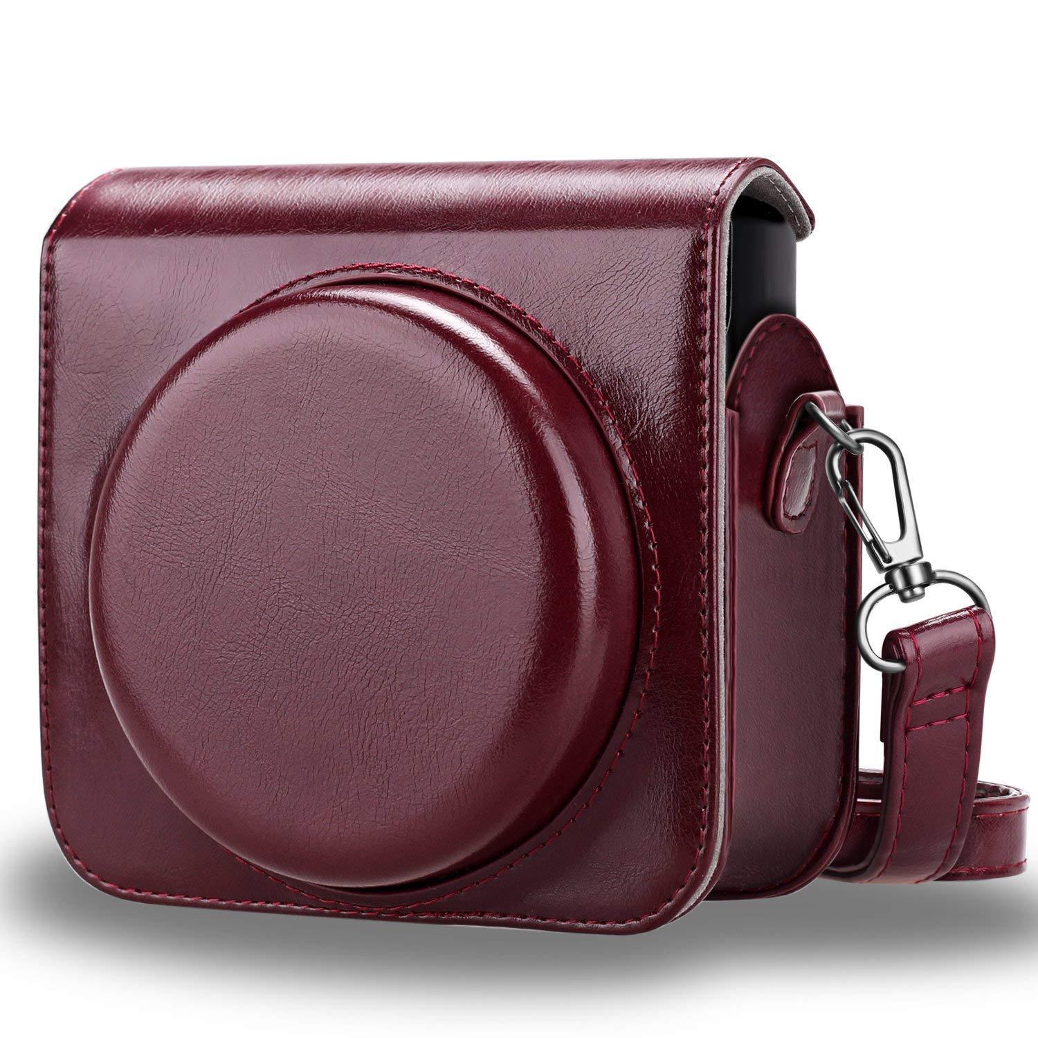 

For Fujifilm Instax Square SQ6 Instant Film Camera Case Leather Bag Cover Strap