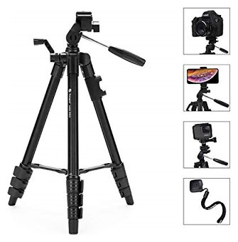 Fotopro DIGI 3400 Camera Tripod Phone Tripod up to Max Load 4.4 lb, for DSLR S9