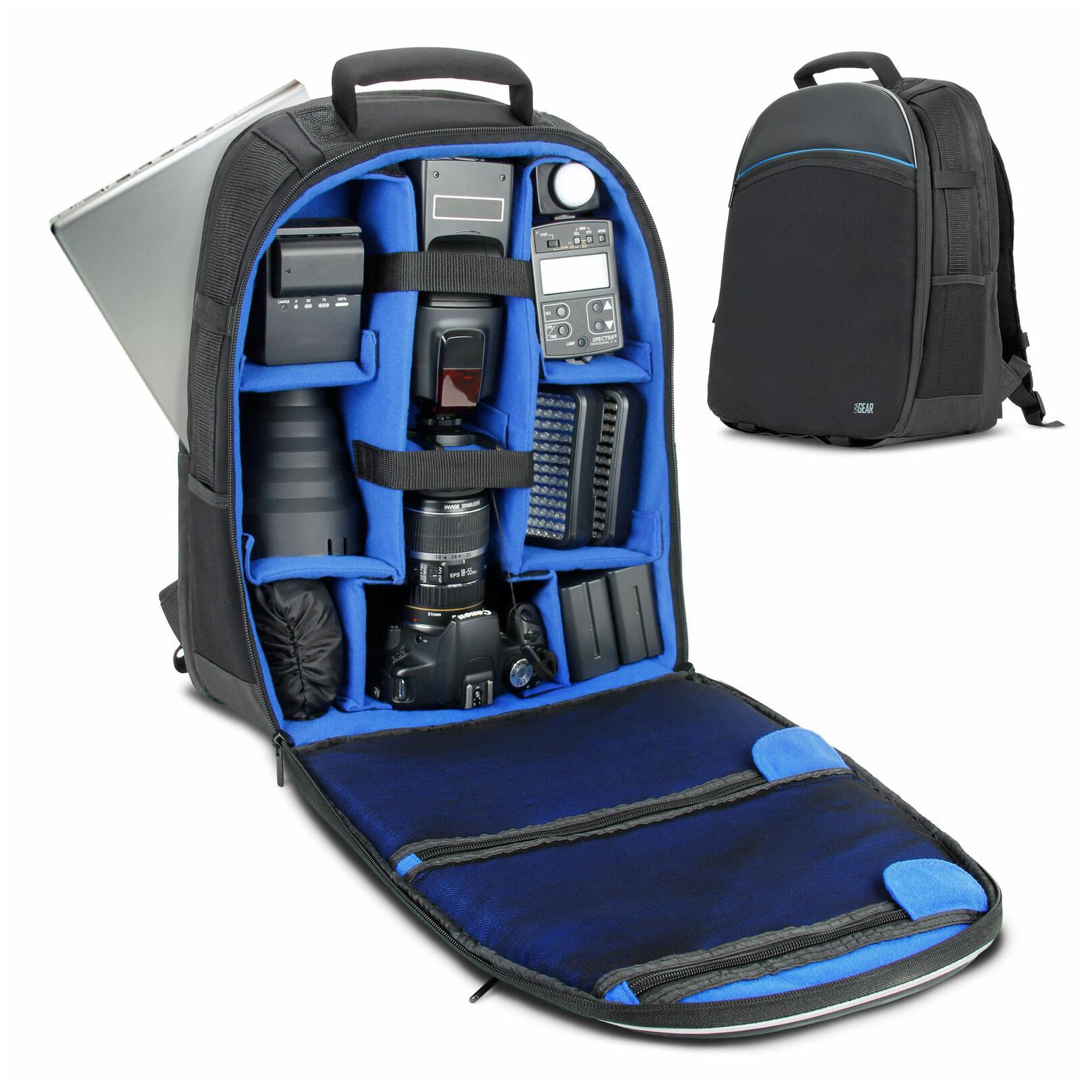 

Front Loading DSLR Camera Case Backpack with Laptop Large Lens Storage