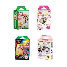 Fujifilm instax mini Film Bundle D Consists of Daylight Film 20 Pack/Rainbow 10 Pack/Shiny Star 10 Pack/Candy Pop 10 Pack