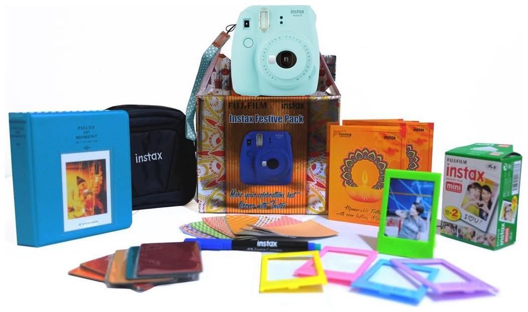 

Fujifilm Instax mini 9 Ice Blue Festival pack Instant Camera