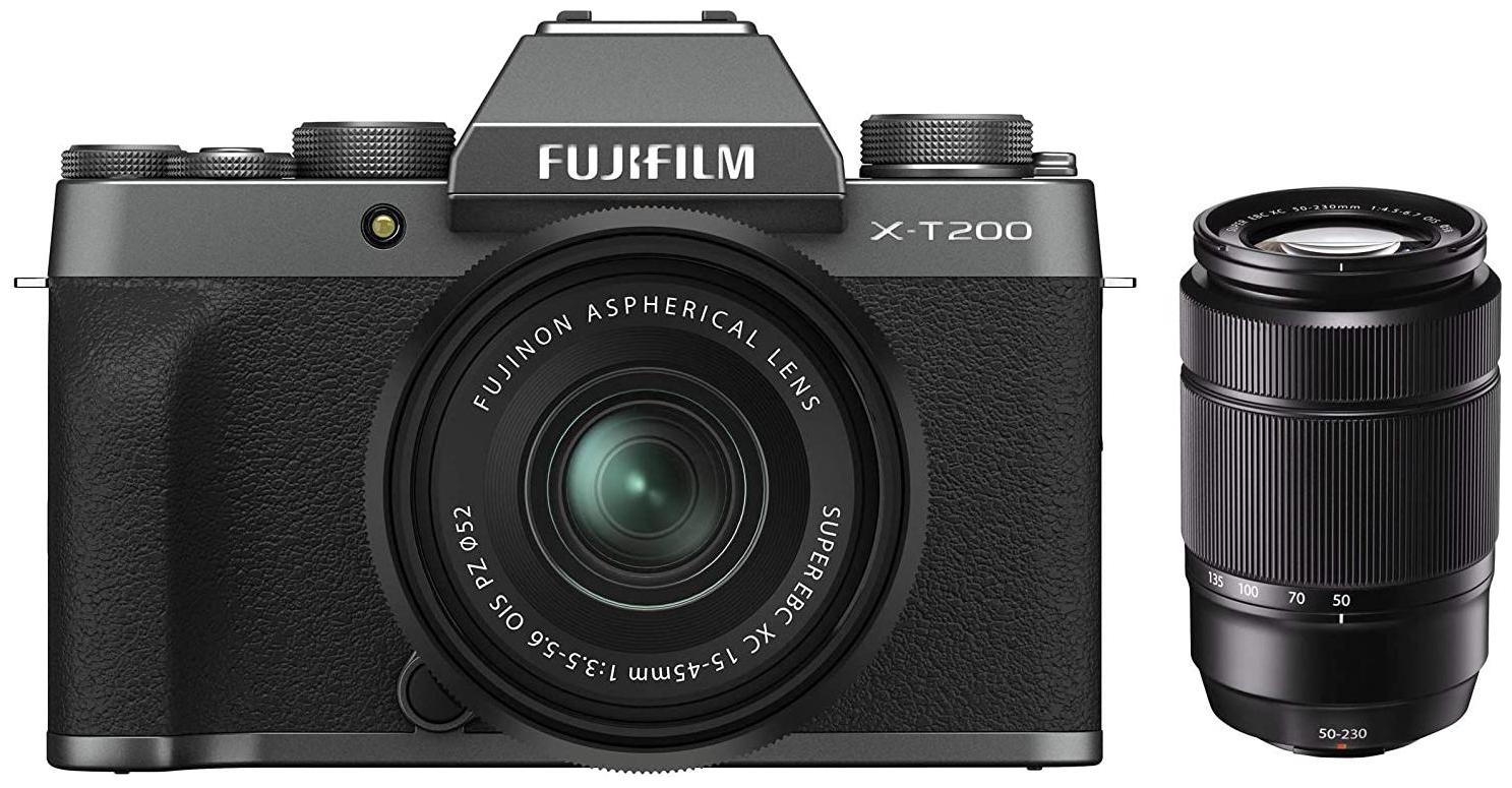 

Fujifilm X Series X-T200 Kit (15-45 mm 50-230mm Lens) Mirrorless Camera (Dark Silver)