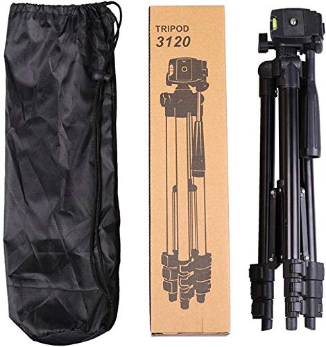 

G GAPFILL 3120 Portable and Foldable Camera Metal Body Mobile Tripod with Clip Holder Bracket Stand with 3-Dimensional Head and Quick Release Plate Only