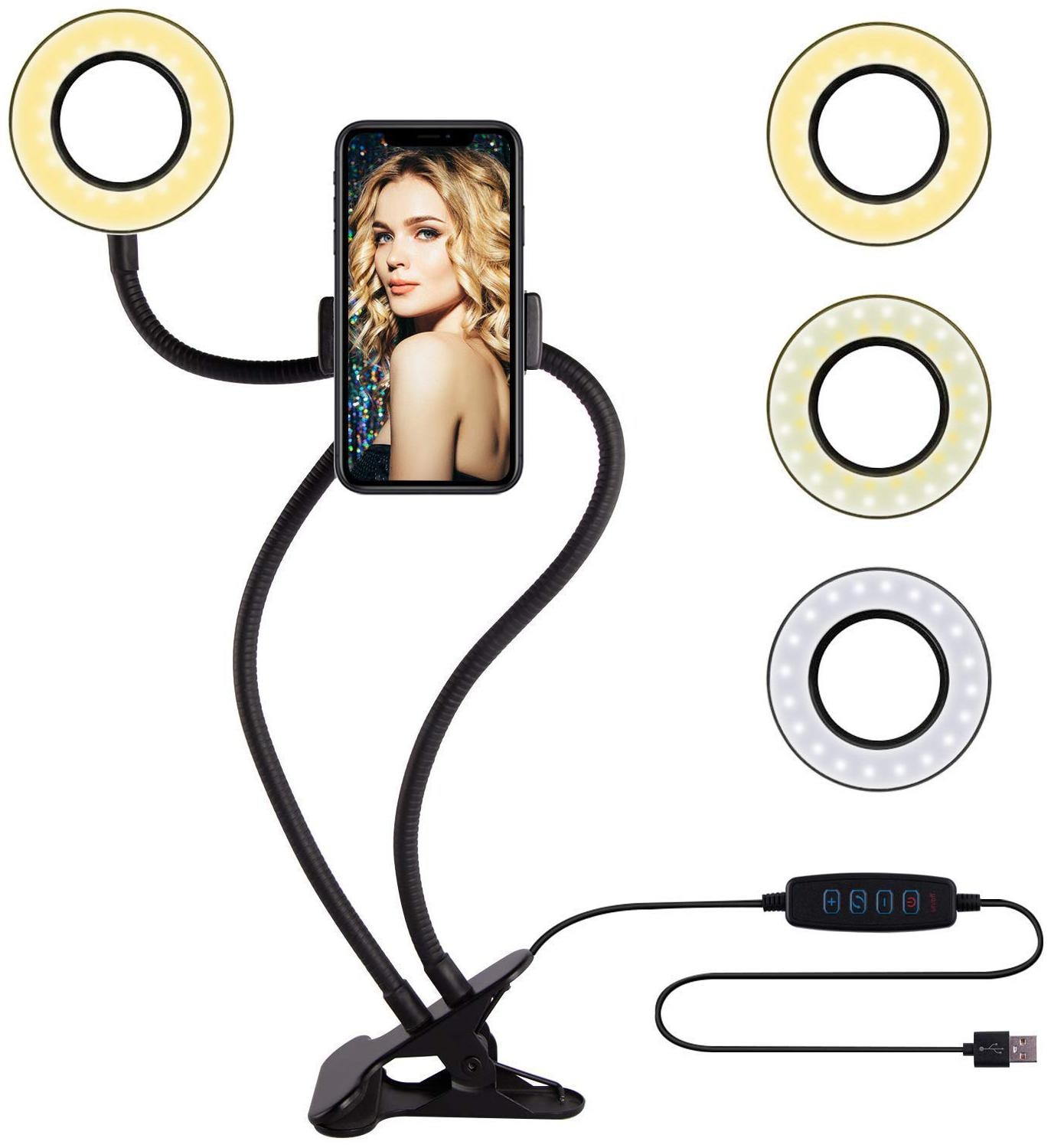 

G Gapfill and Cell Phone Holder Stand Upgraded Selfie Ring Light Set