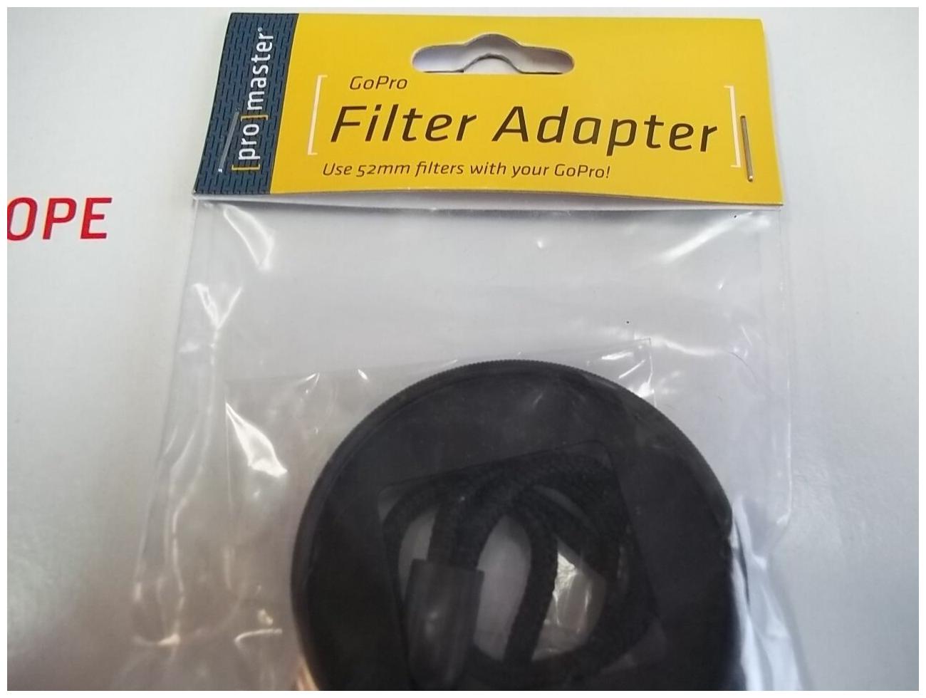 

Go-Pro Filter Adapter use 52mm filters w Go-Pro ProMaster