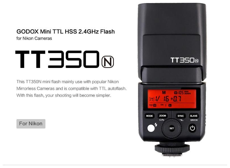 

GODOX Mini Camera Flash TT350N (for NIKON Cameras only)
