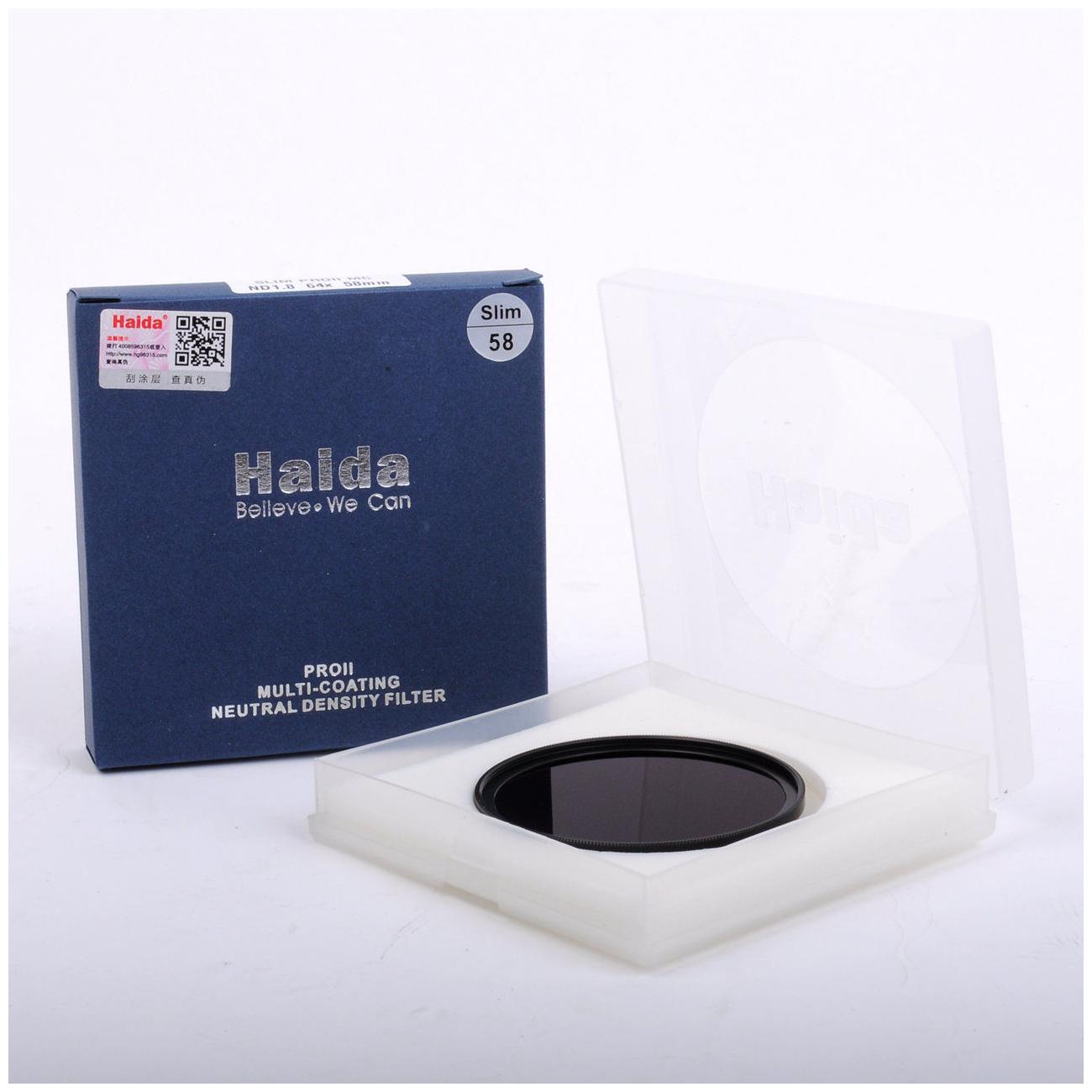 

Haida 58mm Slim PRO II MC ND1 8 64x Neutral Density Filter ND 64 6-Stop