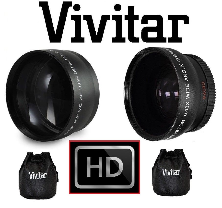 

HD 2pc Lens Kit Wide Angle 2x Telephoto Lens Set For Fujifilm X-A1 X-M1 XA1