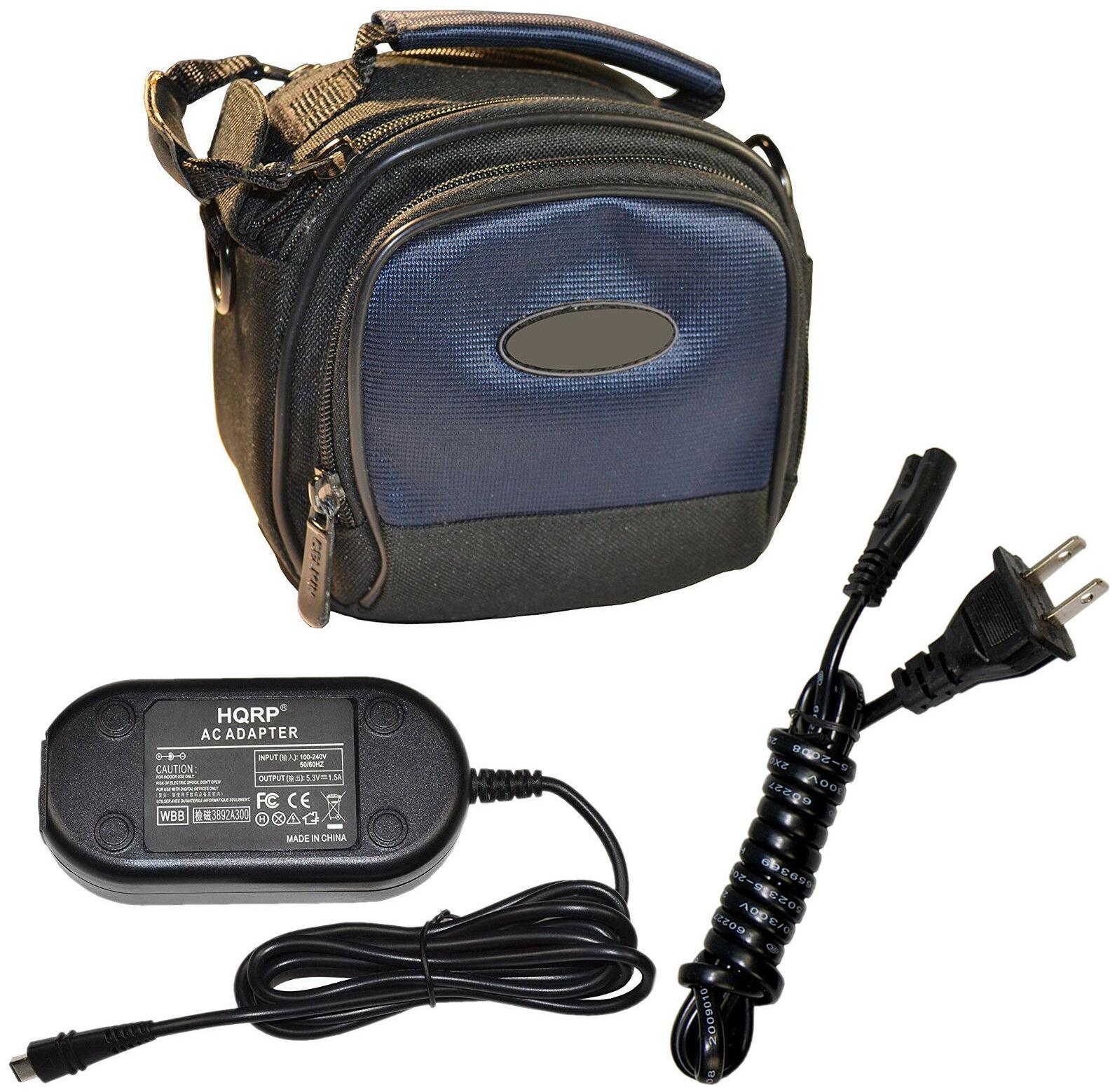 

HQRP AC Adapter Deluxe Nylon Case for Canon VIXIA HF-M50 HF-M52 HF-R70 HF-R72